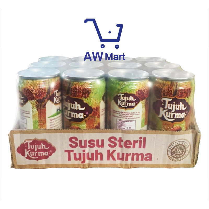 

[GRAB/GOJEK] SUSU STERIL TUJUH KURMA KALENG 1 PAX ISI 12 (200ML) - AW MART