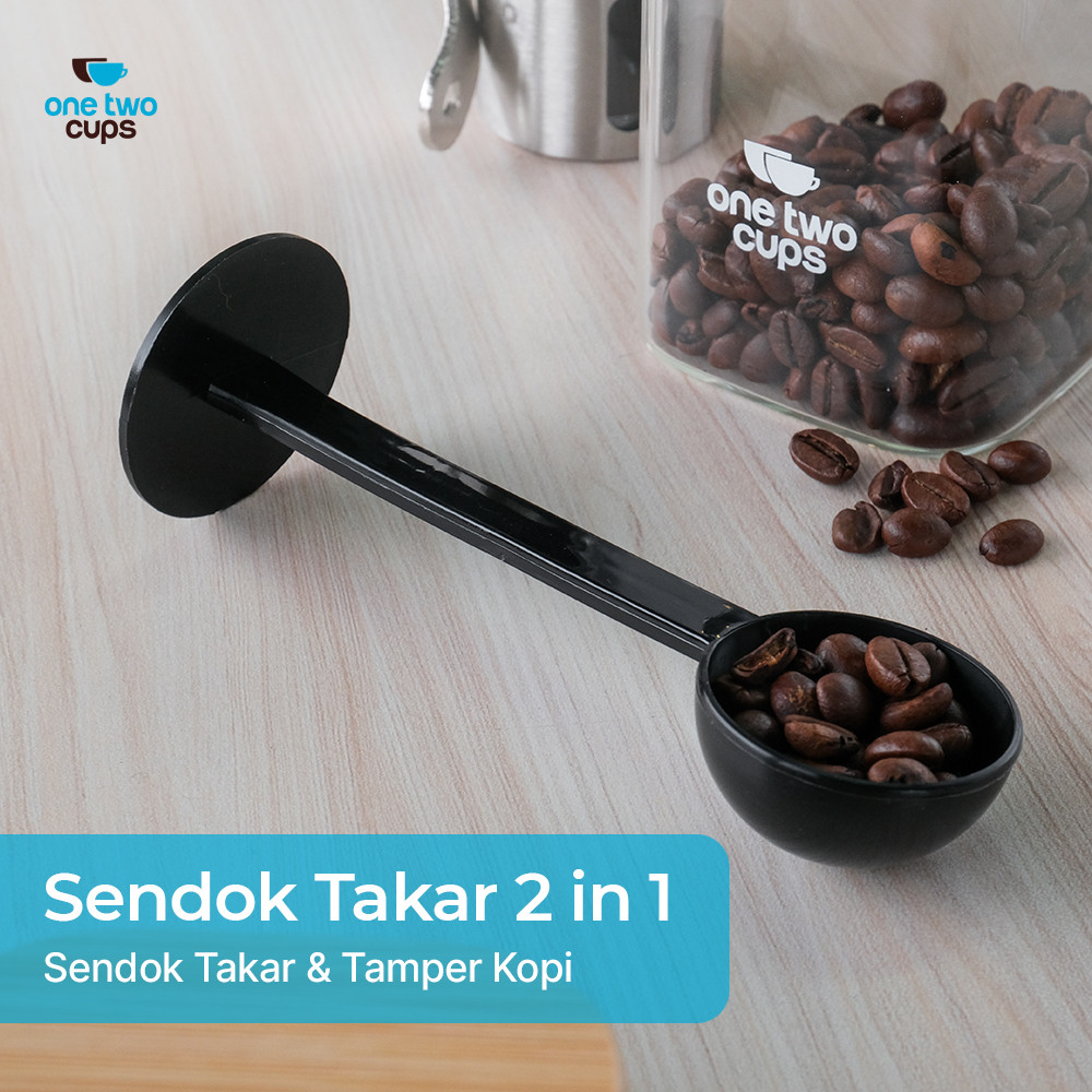 2 in 1 Sendok Takar Kopi Measuring Spoon + Coffee Tamper - G1120 - Black - 7RHZ7CBK