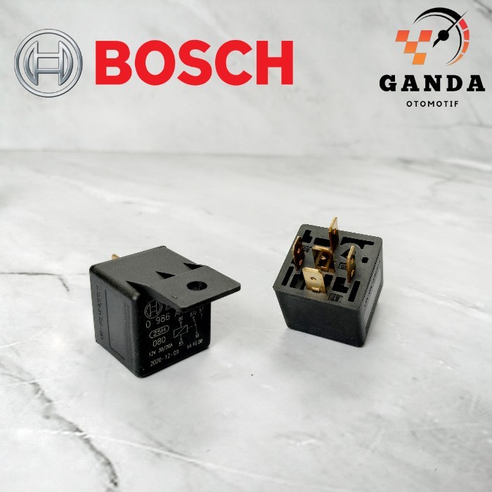 RELAY BOSCH KAKI 5 - 5 PIN 12V 30/20 A PEMUTUS ARUS