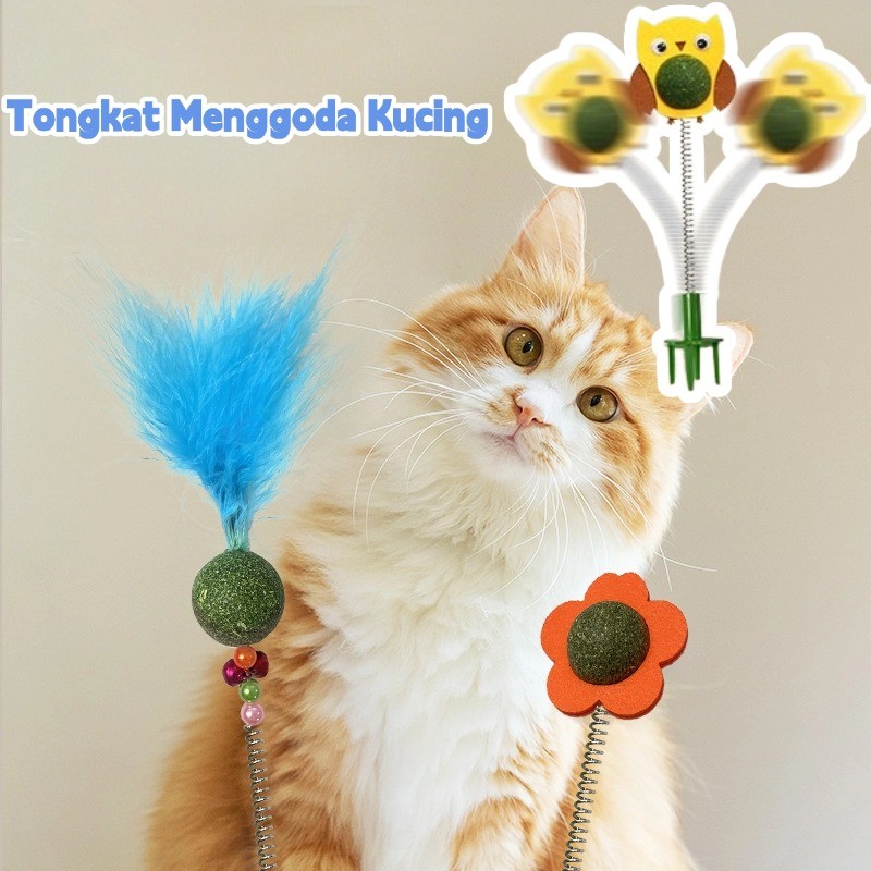 Ayunan Papan Gores Kucing  / Mainan Tongkat Kucing / Berbagai Gaya Kain Kempa Untuk Menggoda Kucing