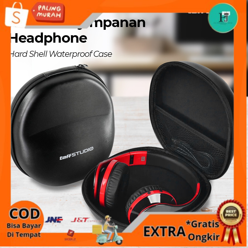 

TaffSTUDIO Kotak Penyimpanan Headphone Hard Shell Waterproof Case - PH-HE1