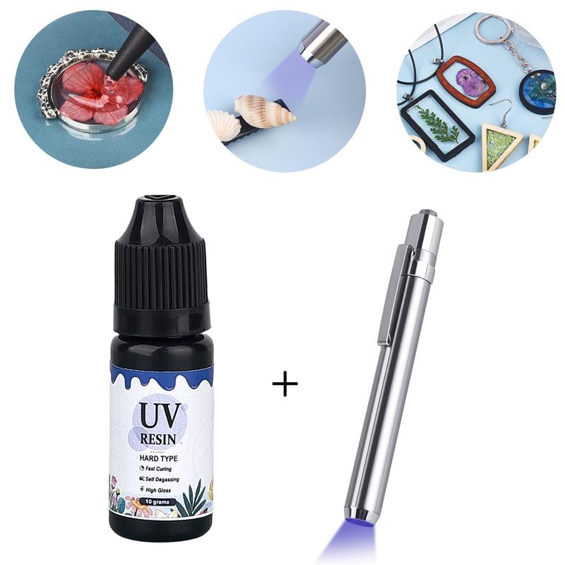 

10g 25g UV Resin Glue Quick-Drying Clear Hard Epoxy Resin Glue Ultraviolet Solar Curing DIY Epoxy Resin Mold Jewelry Making Gel