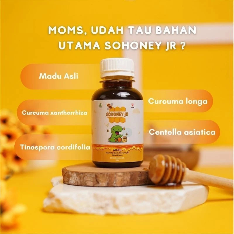 

SOHONEY JR -MADU ANAK - NUTRISI PENAMBAH NAFSU MAKAN ANAK Tanpa Efek Samping