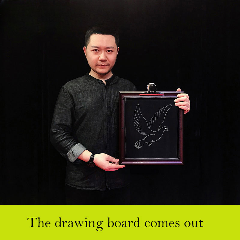 

Drawing Board Out Pigeon Blackboard Out Beverage Objects Annual Meeting Stage Performance Magic Props