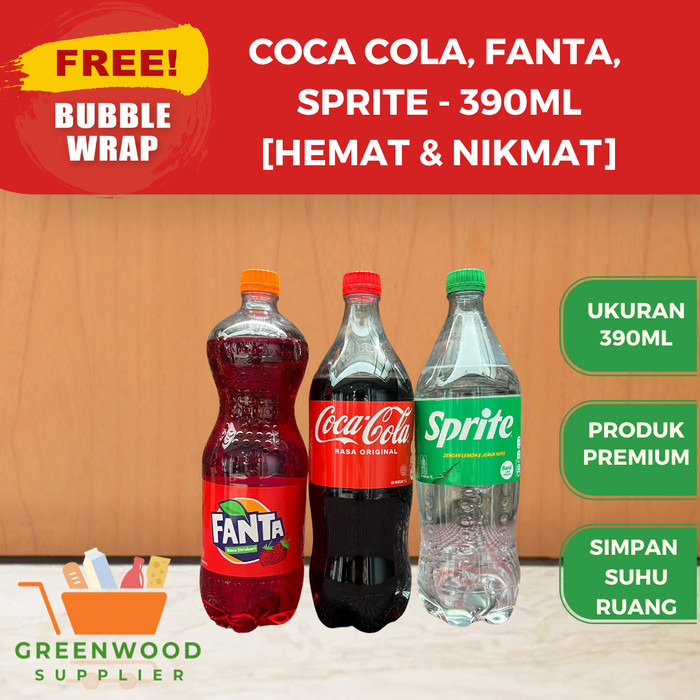 

[1 Pcs] Coca Cola / Fanta / Sprite - 390ML