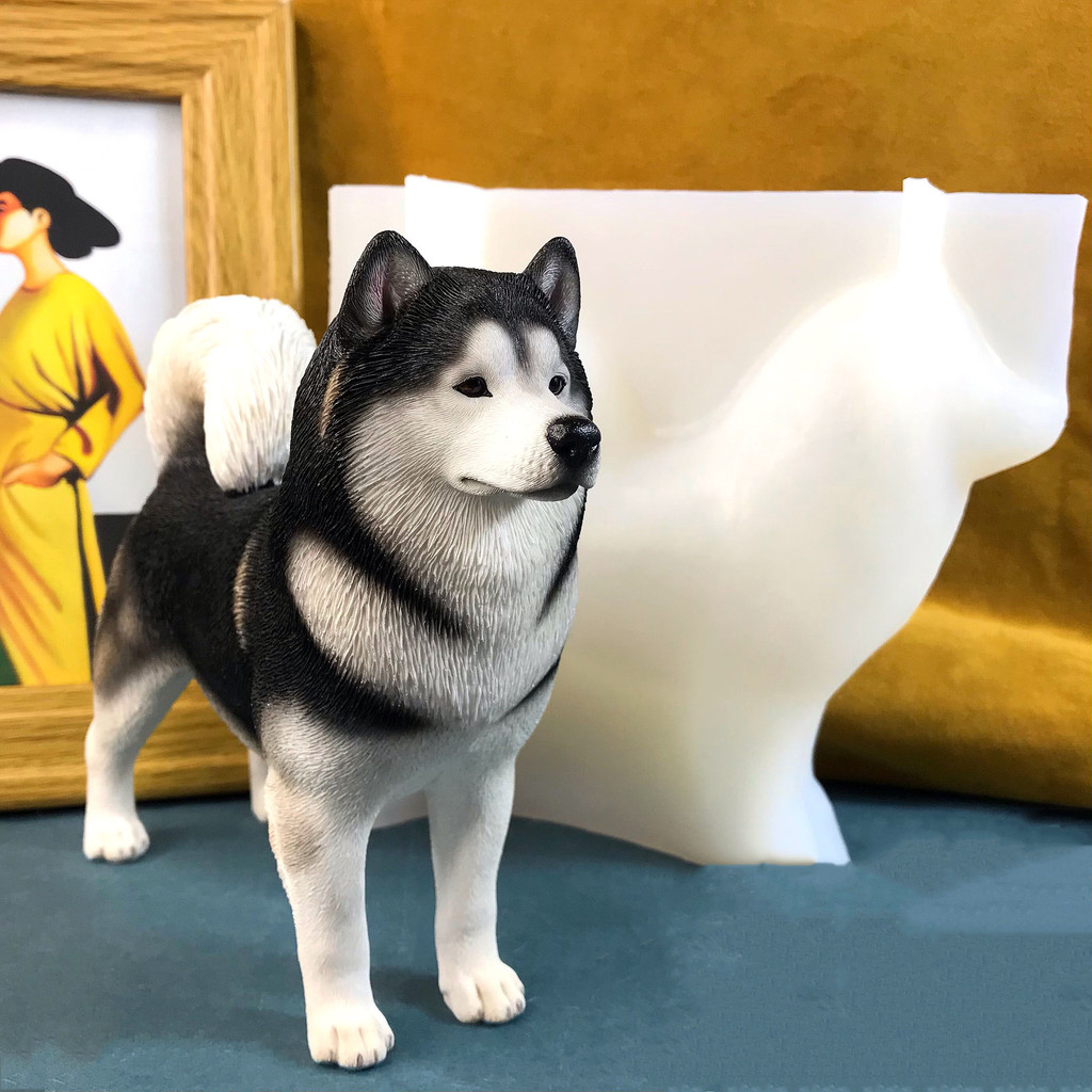 

Large Size Multi-Breed Dog Silicone Molds - Realistic Resin Animal Sculpture, Easy Demold for Diy Crafts,Home Decor & 3D Durable