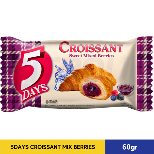 

5DAYS CROISSANT MIX BERRIES 60gr
