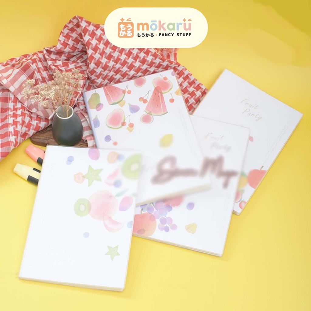 

Fruit Party Ruled Notebook B5 / Buku Tulis Motif Buah Catatan Bergaris Lucu Murah