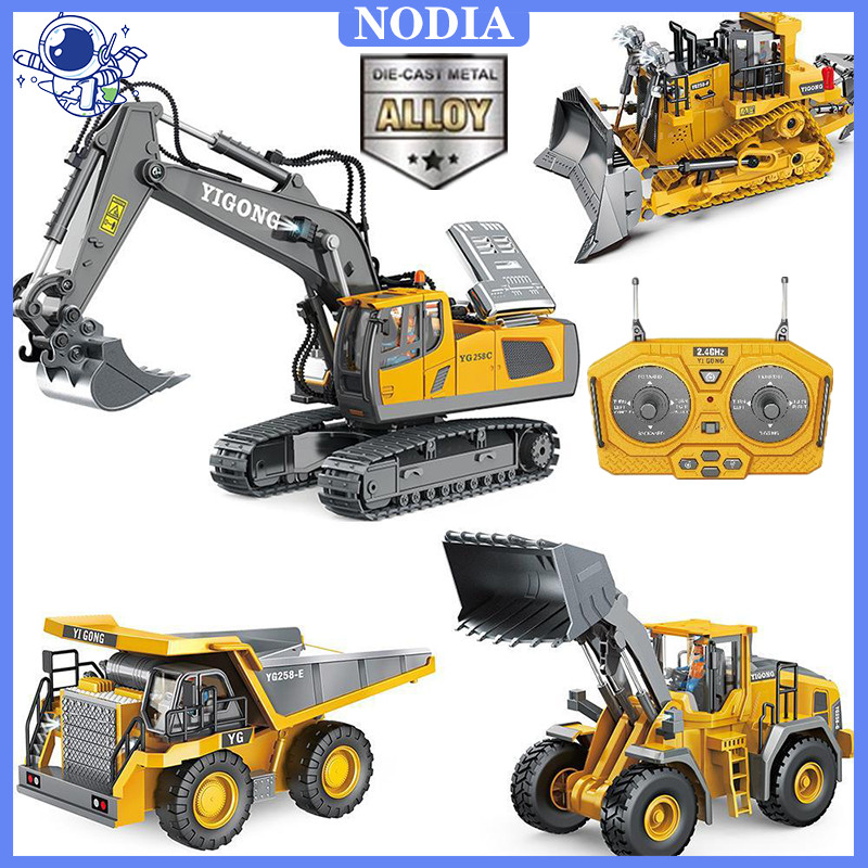 Nodia Toys 2.4Ghz 1:20 Excavator Remote Control / RC Excavator Damper Mobil Kendaraan Teknik Crawler