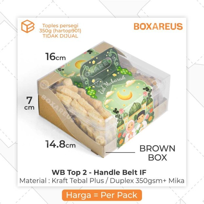 

Dus Kue Kering Parcel Idul Fitri Box Hampers Lebaran Toples | WB TOP 2 - Brown & Belt