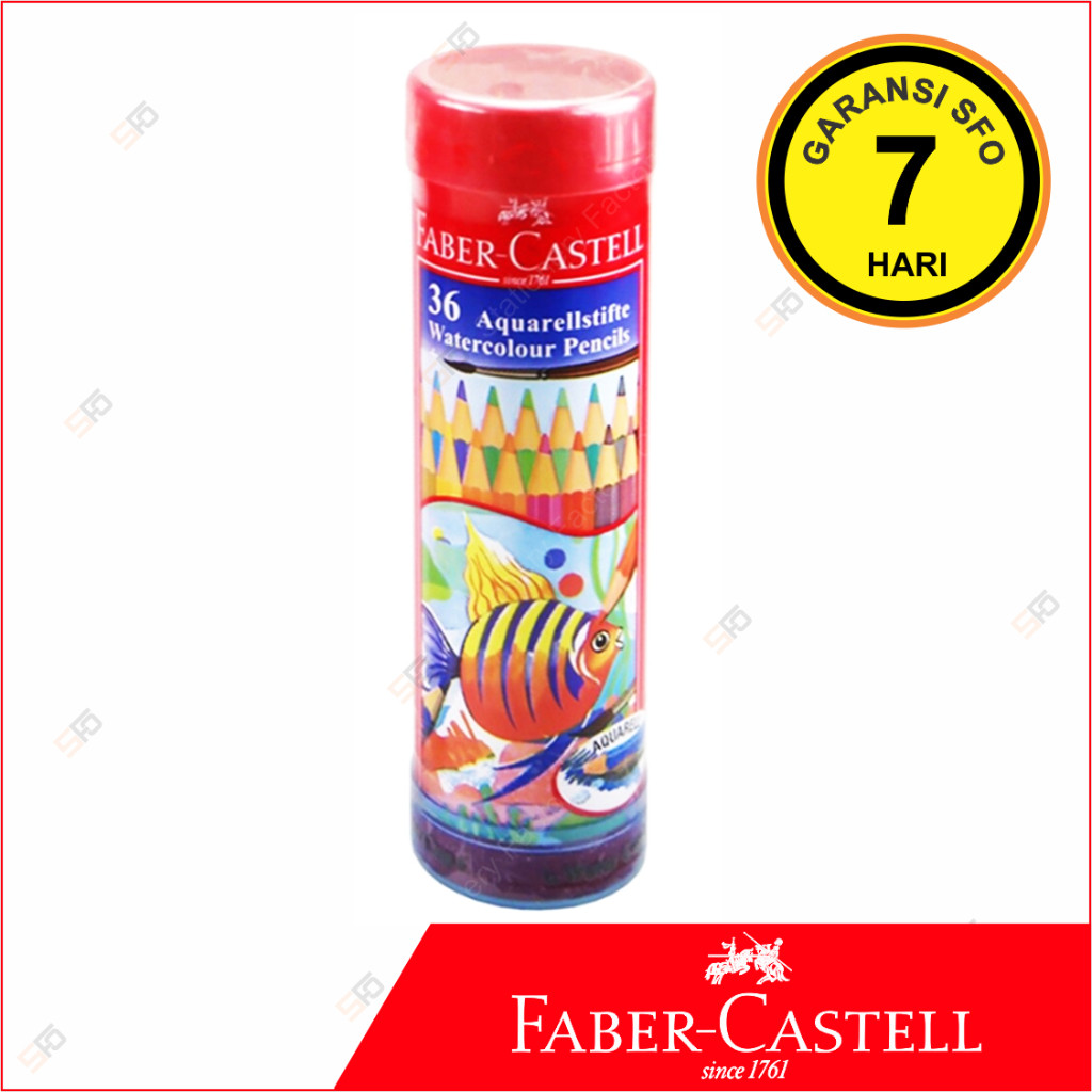 

Alat Tulis Murah Pensil Warna Faber Castell Watercolour Isi 36 Tin - SFO Semarang Official