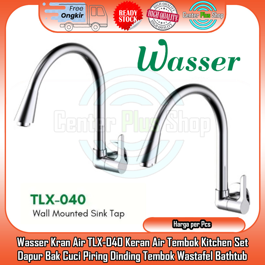 Wasser Tlx 040 Keran Stainliss Stenles Stenlis Air Kran Tembok Shower Mixer Wastafel Bathup Mandi St