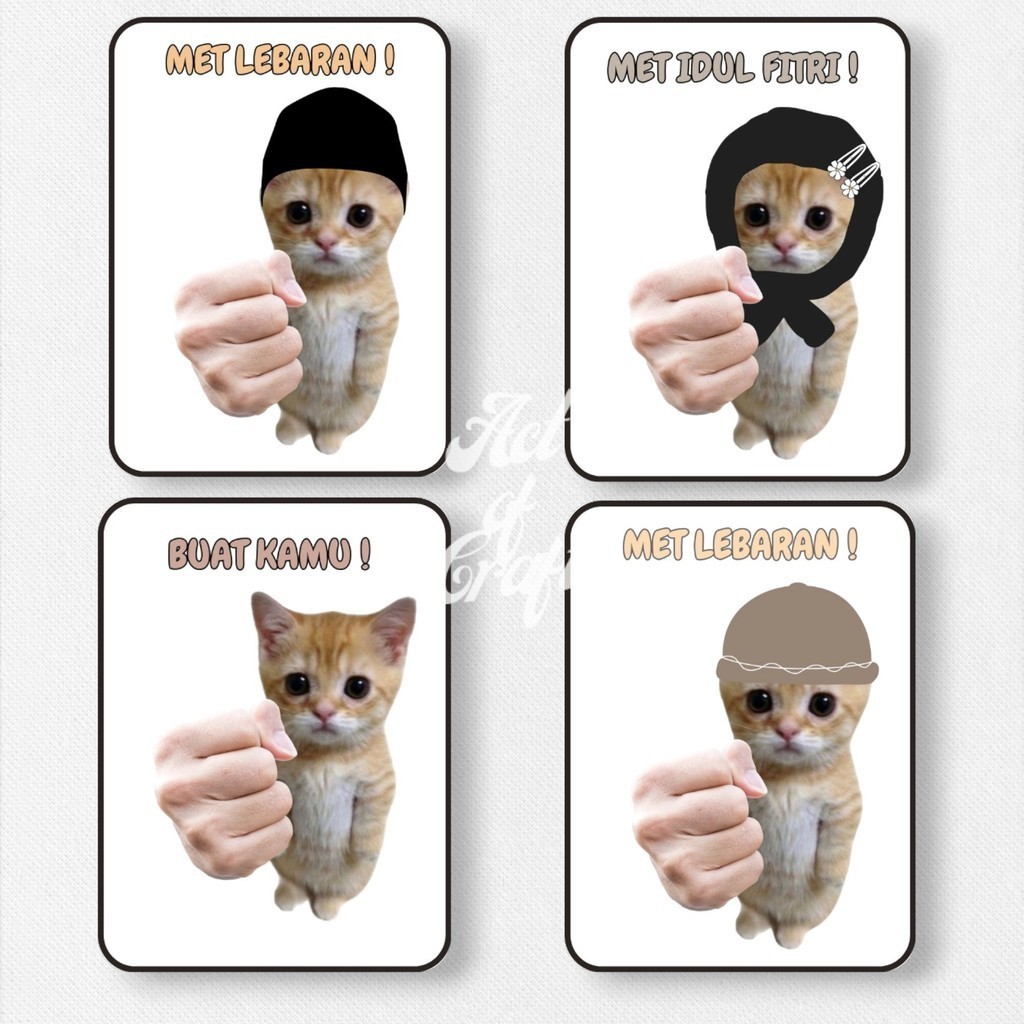 

[ISI 10] Angpau Sisip Lebaran Lucu Aesthetic /Amplop Selip Unik Kucing Lucu Hari Raya Idul Fitri 2025
