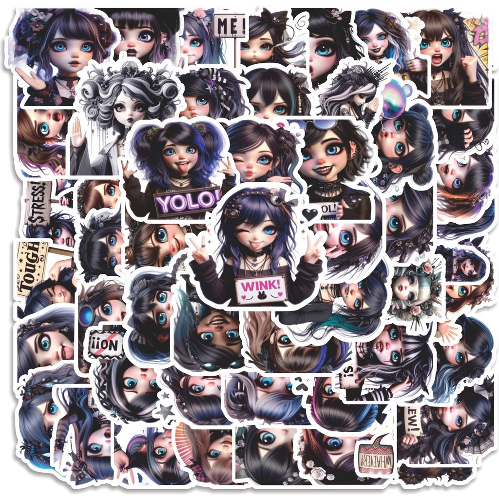 

COD 50 Pcs Stiker Gothic Style Horror Persona 7 Lucu Anti Air Untuk Dekorasi Notebook Sepeda Skateboard Handphone