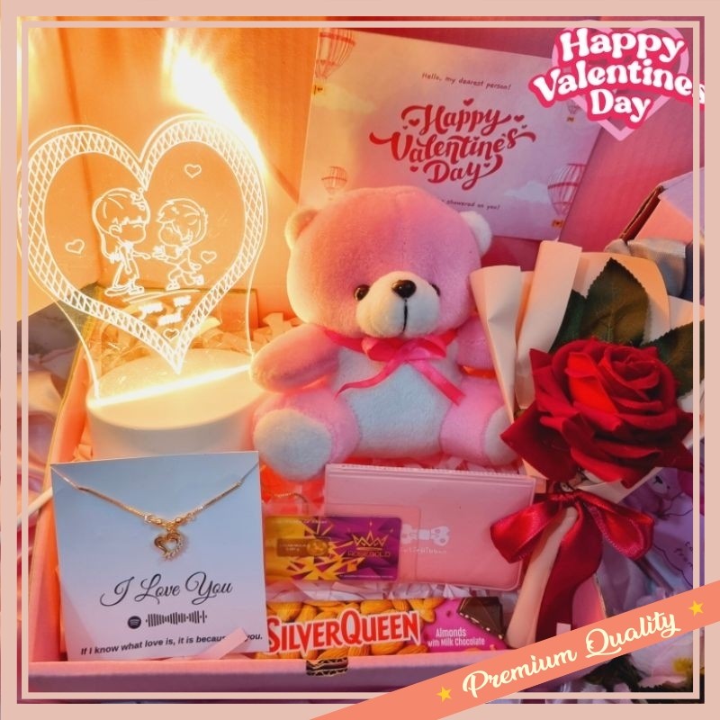 

Hantaran Parcel Paket Hampers Keren Unik Lucu Murah / Hampers Valentine Hadiah Cewek / Kado Anniversary Pacar / Giftbox Buket Bunga Boneka Teddy