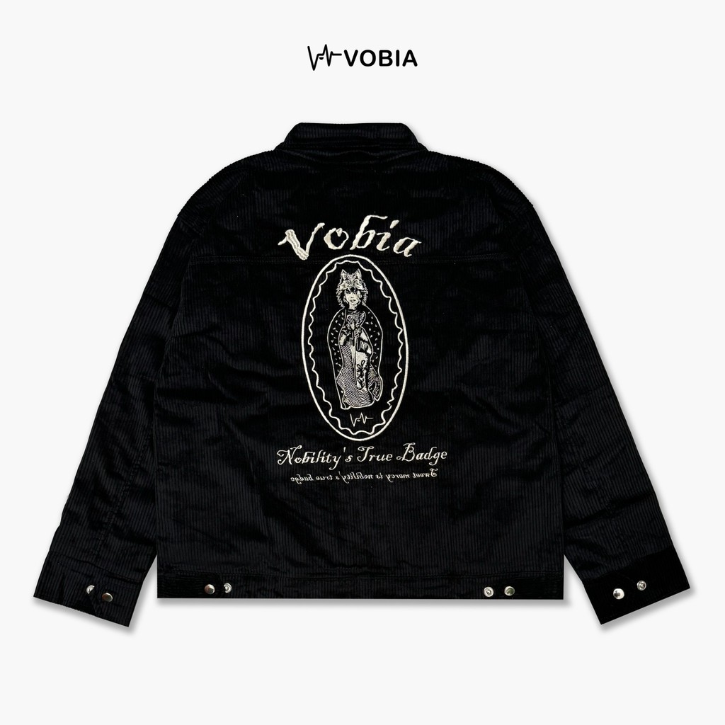Vobia Work Jacket Boxy Corduroy - Aztec Black