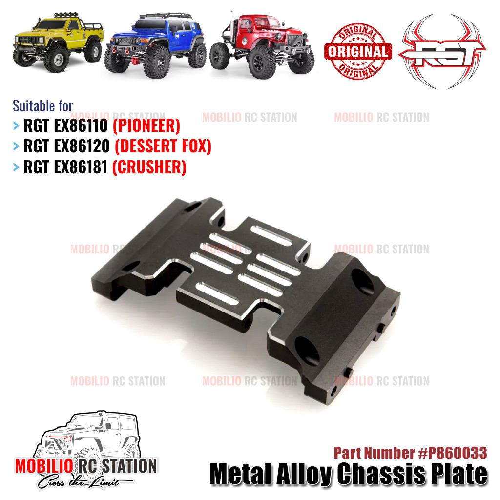 RGT Part #P860033 Metal Alloy Chassis Plate RC EX86110 EX86120 EX86181 Crawler Adventure