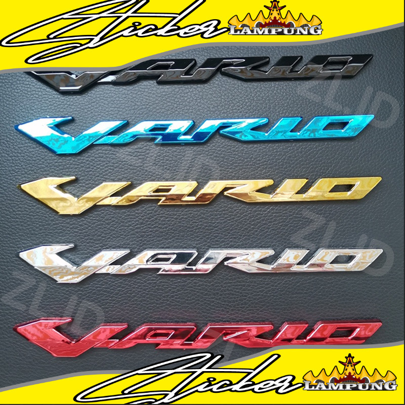 EMBLEM VARIO LOGO VARIO EMBLEM TIMBUL VARIO JAPAN 3D EMBLEM VARIO