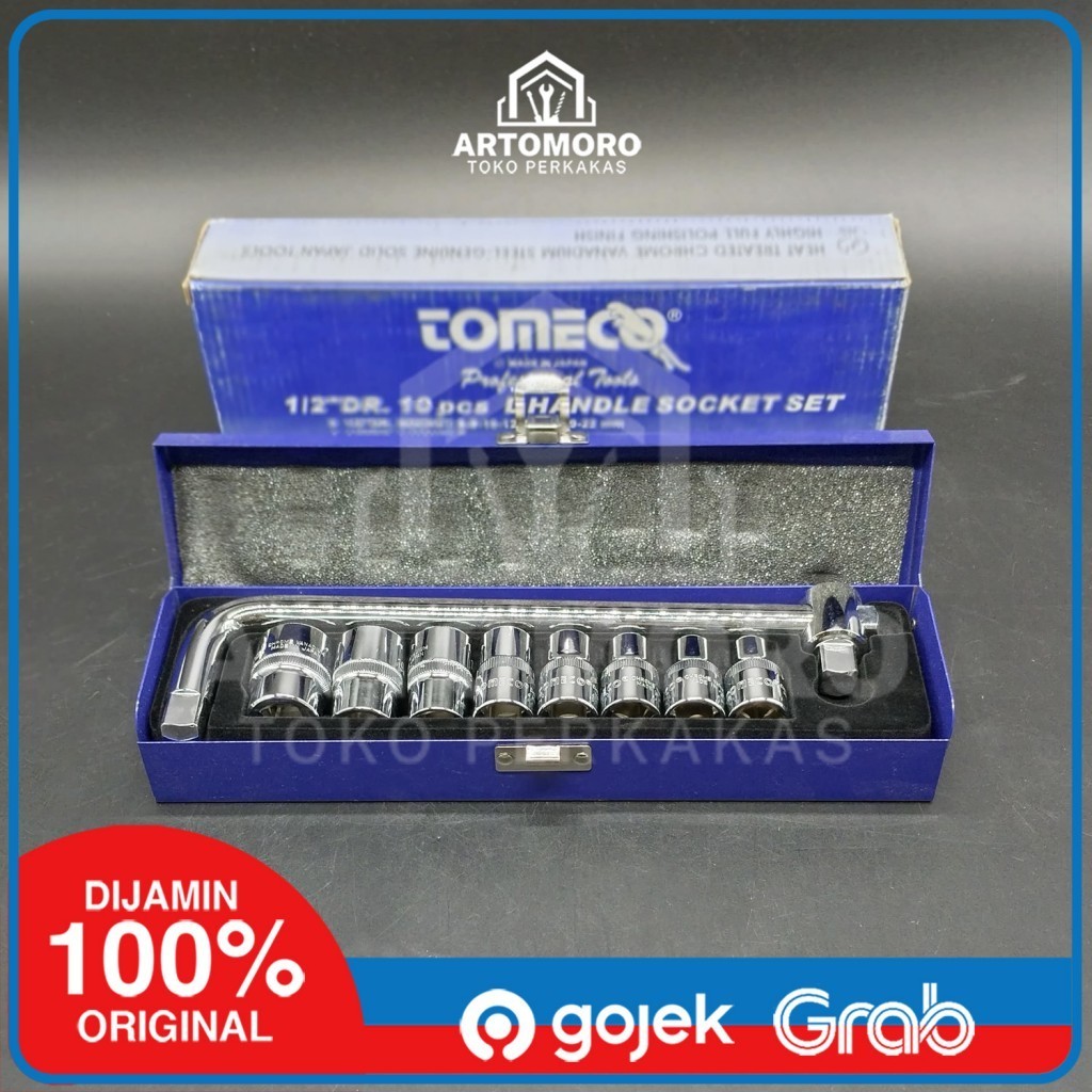 Kunci Sock Set Tomeco (10pcs) 8-22MM