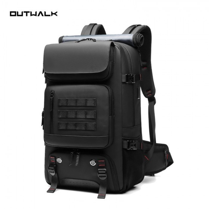 OUTWALK 7768 New Backpack Premium Outdoor - Tas Ransel Laptop 17 Inch - Black