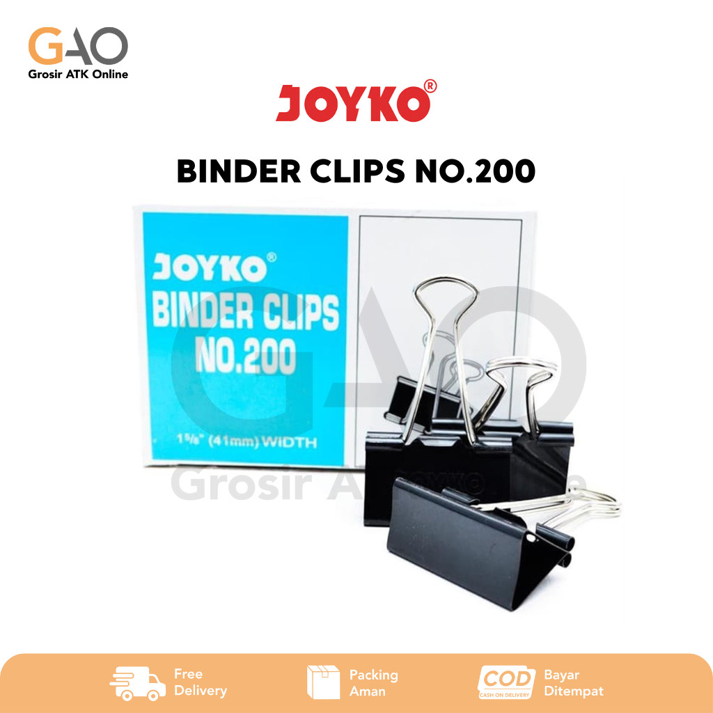 

Binder Clips Joyko NO.200 / Klip Penjepit Kertas Joyko No.200