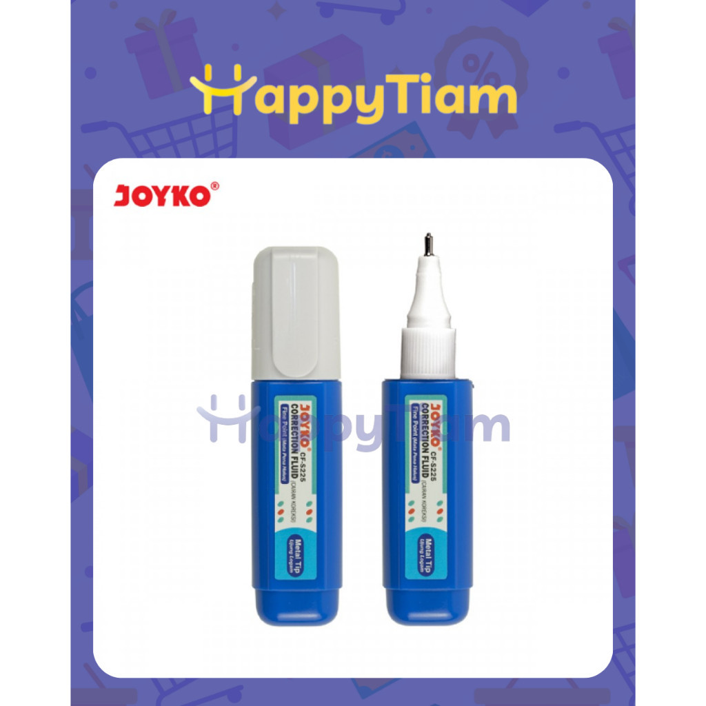 

CORRECTION FLUID CF-S225 CAIRAN KOREKSI PEN PENGHAPUS CAIR JOYKO TIP EX