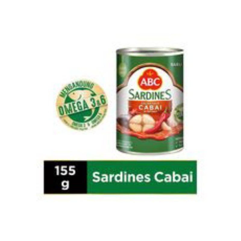 

Sarden Abc Sardines Cabai 155gr