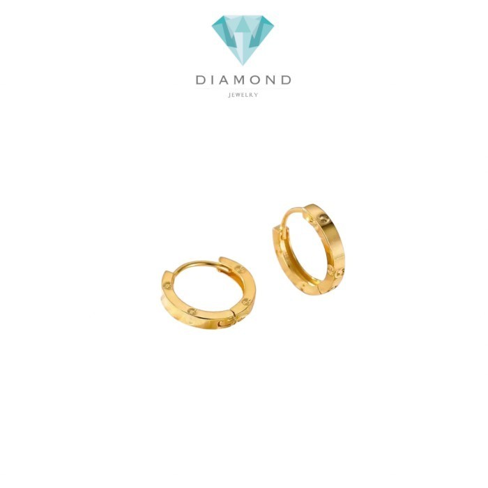 Gold Klip Earring 18K Diamond Jewelry