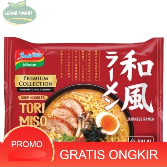 

Indomie Rebus Premium Tori Miso Ramen Mie Instan 86 gram