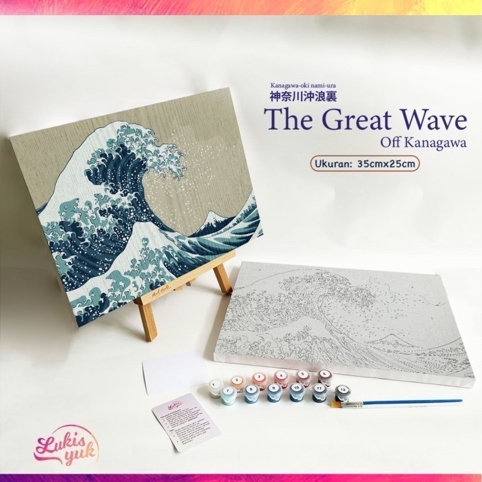 

The Great Wave - Paint by Numbers - 35x25cm - by LukisYuk