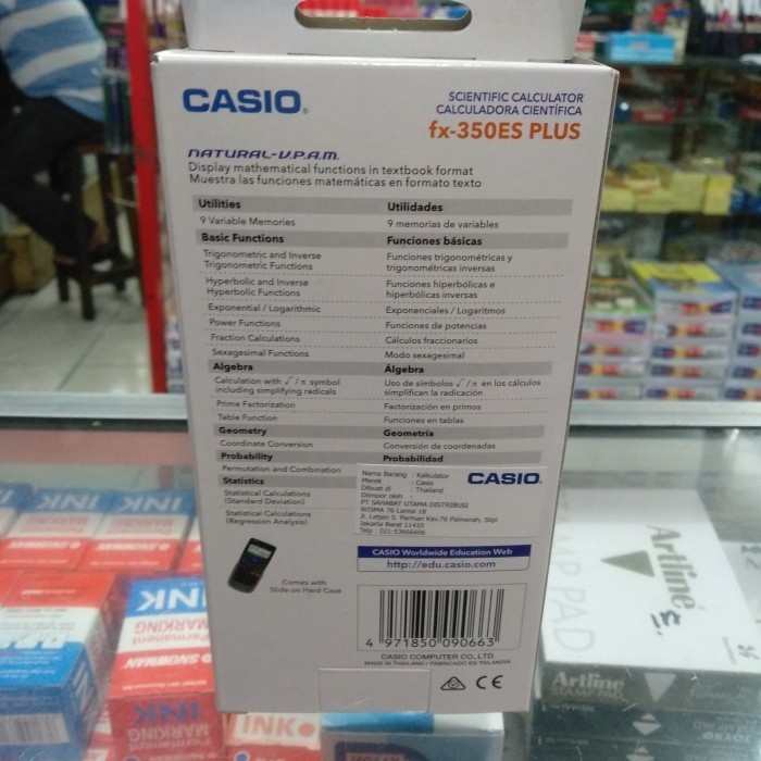 

CASIO Fx-350ES PLUS / Calculator scientific 252 fungsion