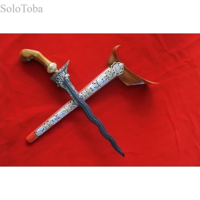 

keris naga penganten kinatah ladrang topeng kerawang - bilahan saja PP murah