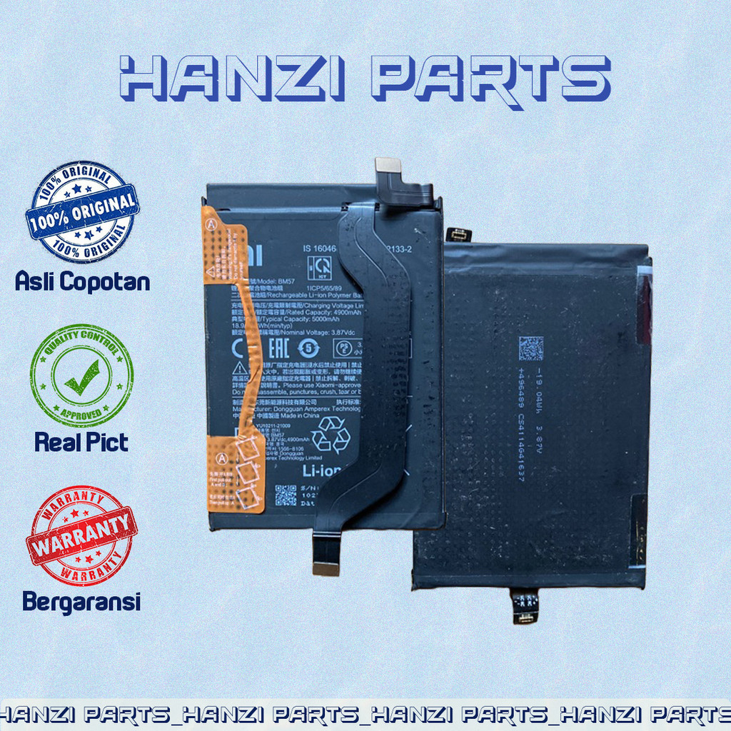 BATERAI BATRE BATTERY BM57 XIAOMI REDMI NOTE 10 PRO 5G / POCO X3 GT ORIGINAL 100% ASLI BARANG COPOTA