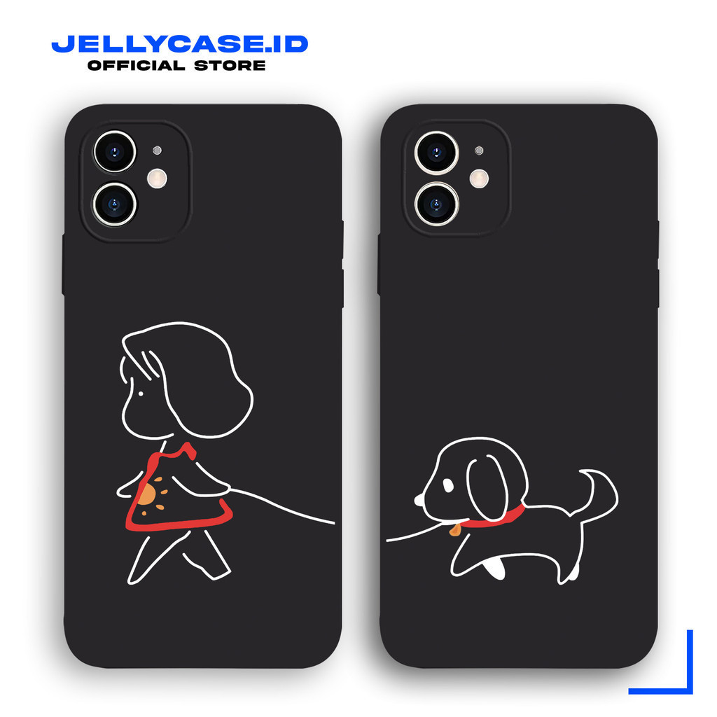 Soft Case Xiaomi Redmi Note12 Note11 Note9 Note10S 12C 9A 9 9C 9T 10A 10C JE336 Stickman Girl with P