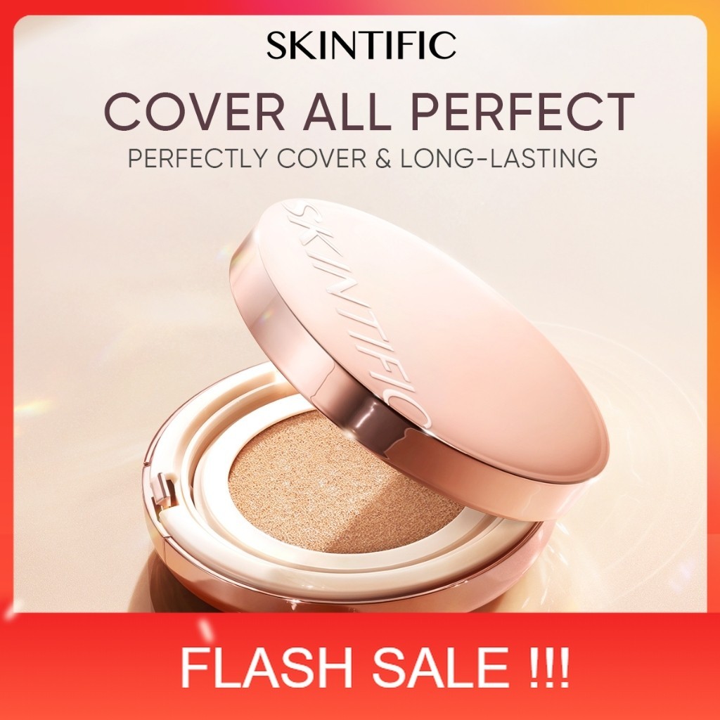 PROMO Skintific Bedak Cushion / BB Cushion Foundation Cover All Perfect Air Cushion Refill UV SPF 35