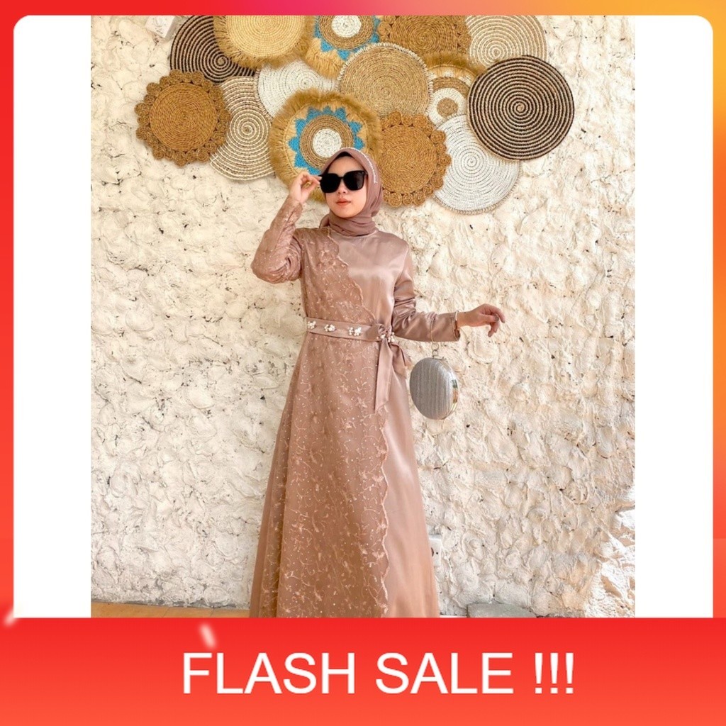 PROMO KINAN DRESS / Gaun pesta muslimah / Gamis pesta / Gaun kondangan wanita muslim