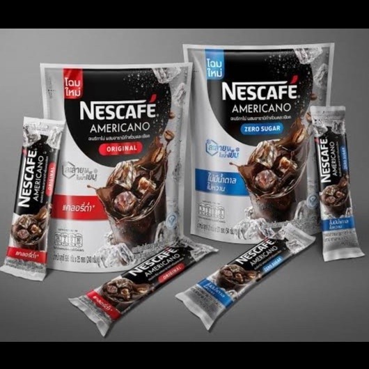 

Nescafe Americano Original n Zero Sugar Thailand Sachet