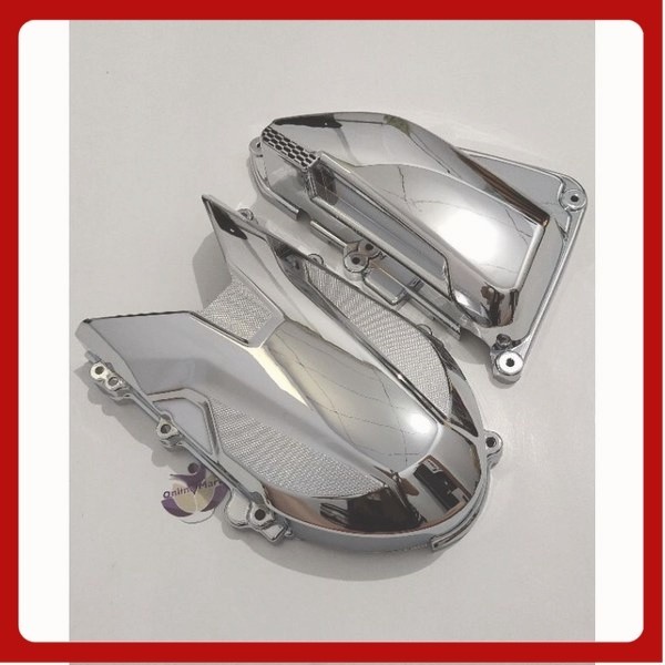 COVER CVT DAN FILTER HONDA BEAT DELUXE 2020 STREET GENIO CHROME PVGIQ