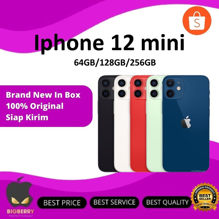 (IBOX) Apple iPhone 12 | Mini 64GB 128GB Black Blue Green Red Resmi