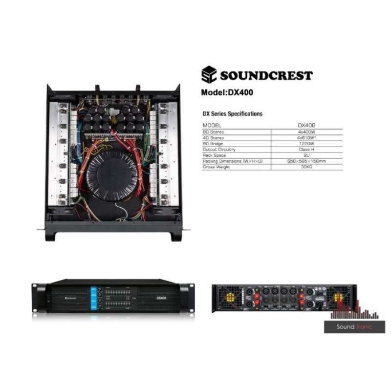 Diskon Power Amplifier Soundcrest Dx 400 4X400W Terbaik