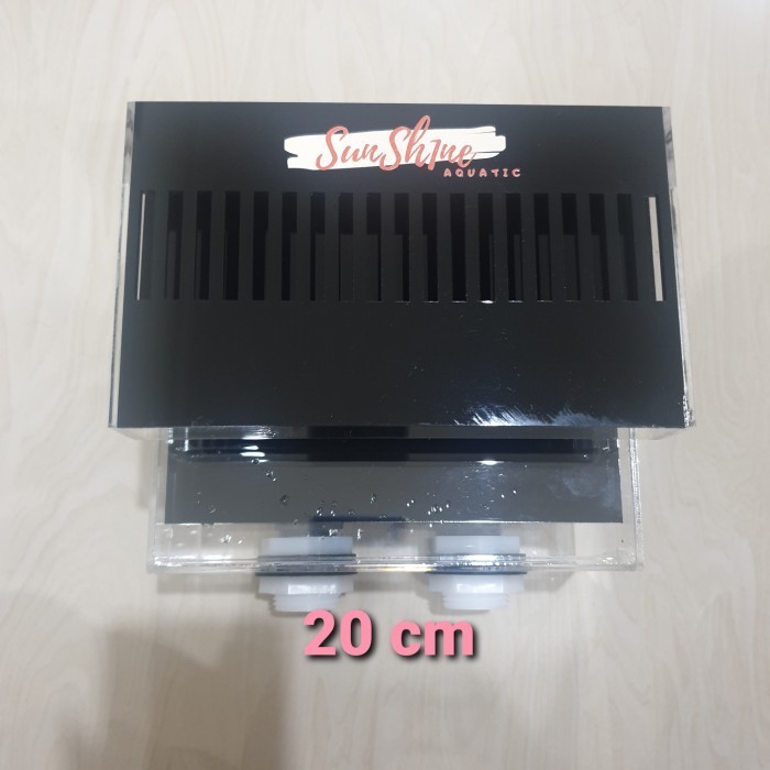 Anand Overflow Box Aquarium 10cm / 15cm / 30cm Akrilik - 10cm