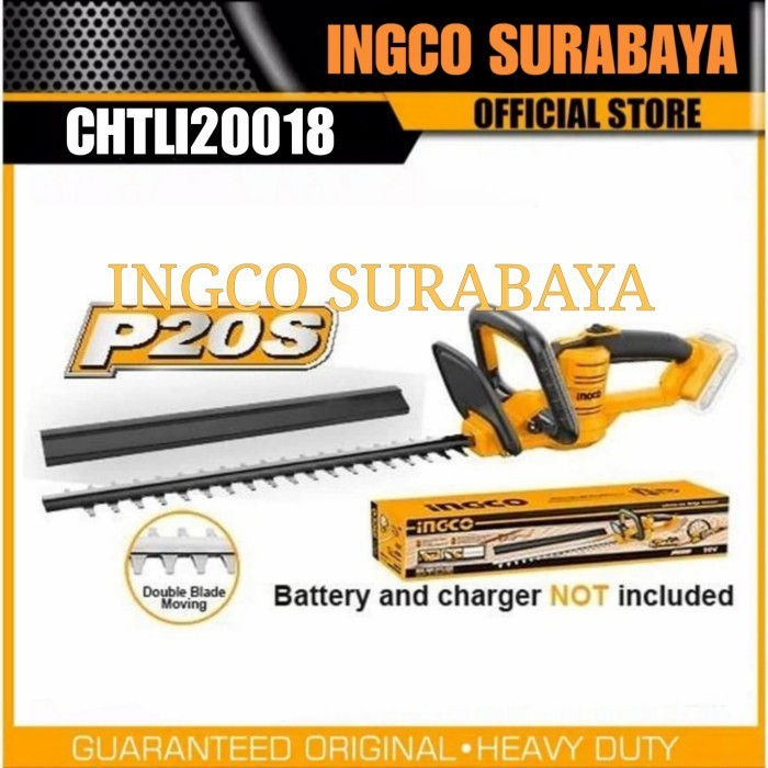 INGCO CHTLI20018 MESIN POTONG DAHAN RANTING TANAMAN CORDLESS BATERAI