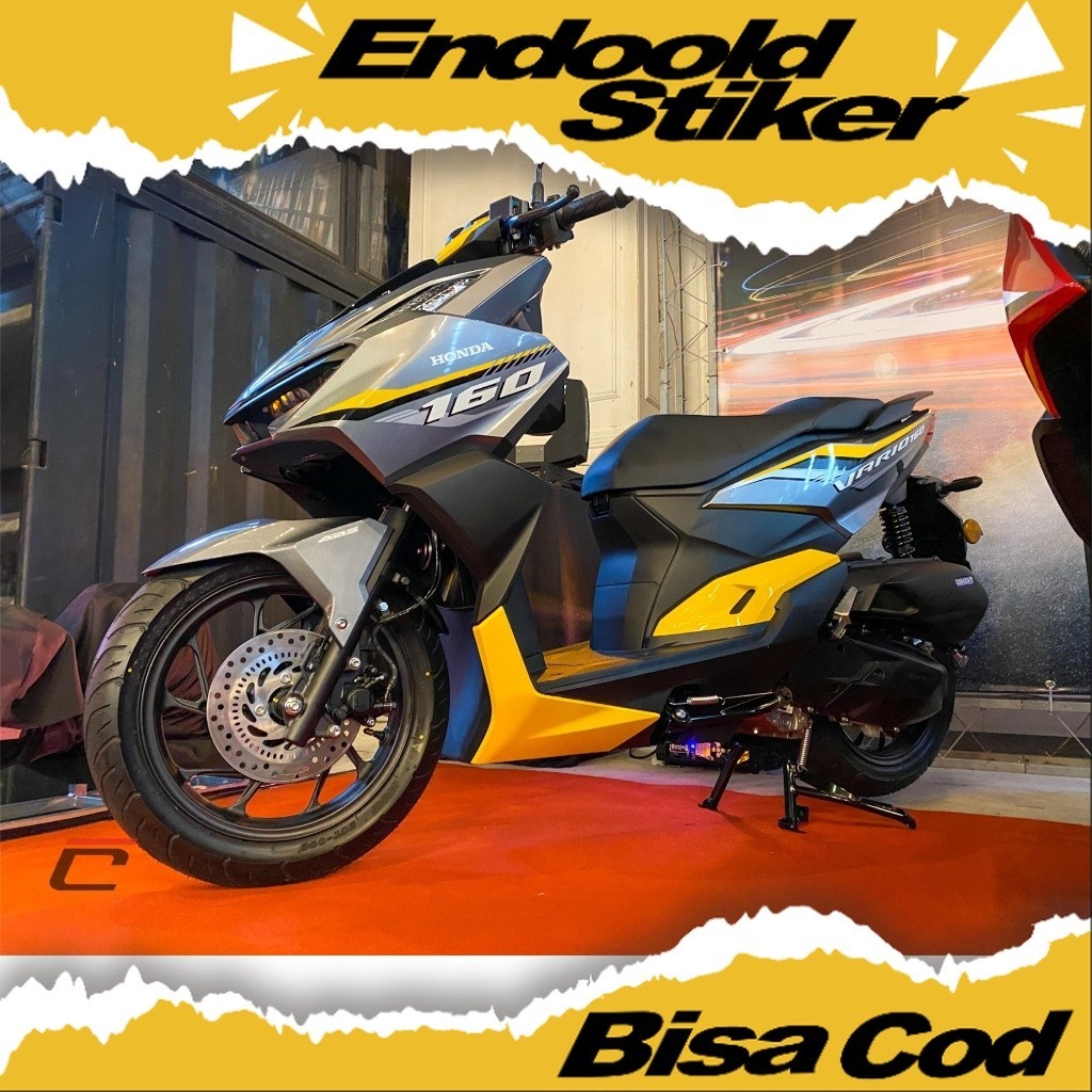 398 Transparan Vario 160 Malaysia Stiker Vario160 variasi list stiker tranparan