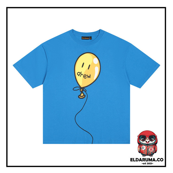 Tshirt Drew Baloon Logo Blue Tee Drew House ドリューハウス