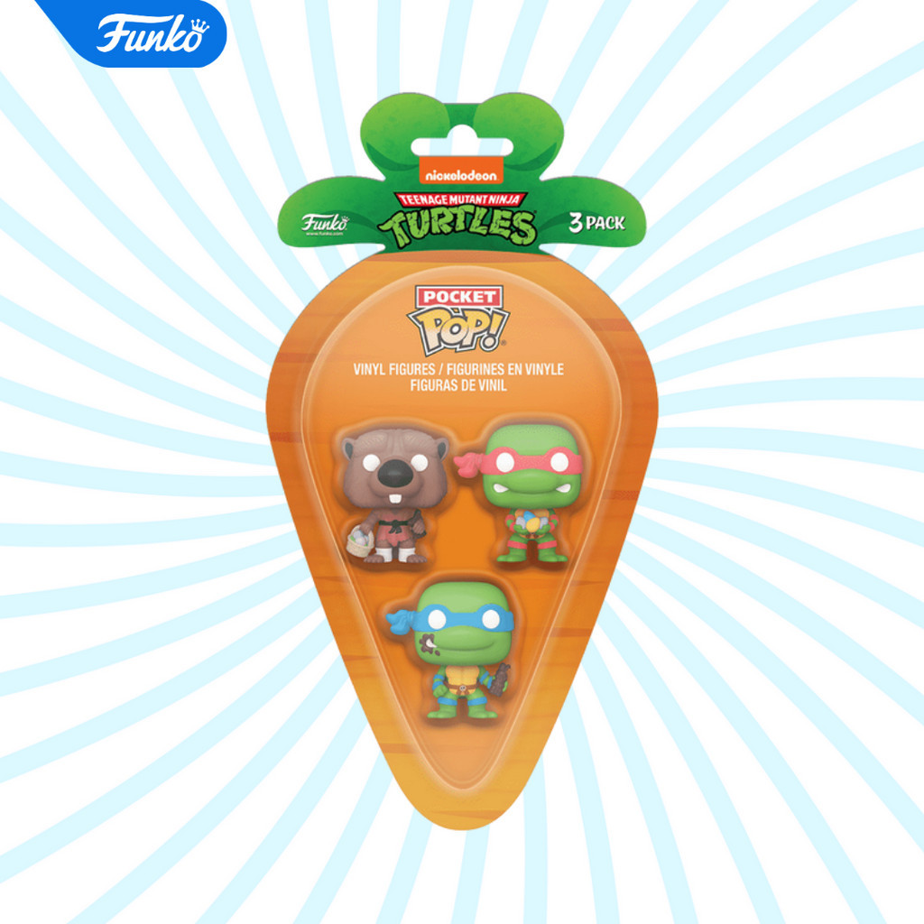 Funko Carrot Pocket POP TMNT - Splinter, Leonardo & Raphael