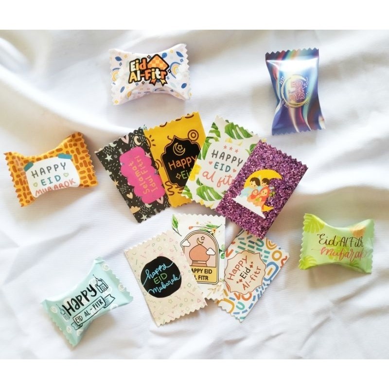 

amplop permen isi 12 aesthetic/ amplop bentuk permen/amplop idul fitri/ amplop lebaran