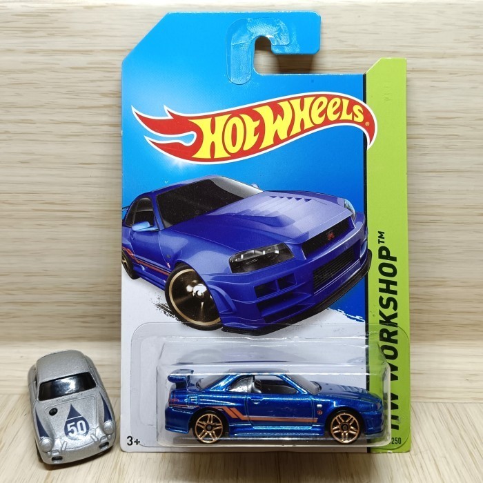 HW Nissan Skyline GTR R34 Biru HOTWHEELS MINIATUR DIECAST