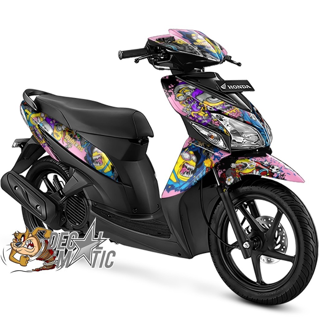 Decal VARIO 110 Full Body Stiker Full Body motor Honda vario 110 Karbu -  FI -Techno  Minion Zombie