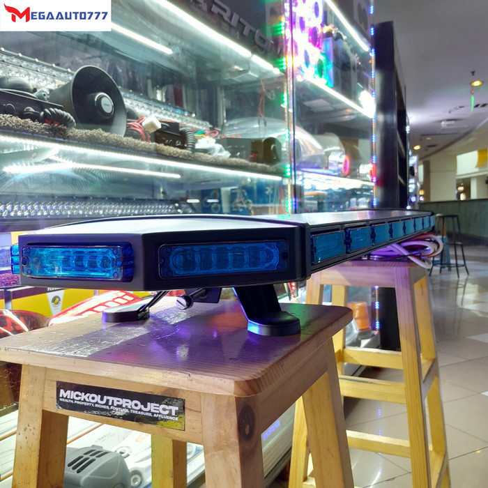 LANDUN LIGHTBAR TBD-8E905 BIRU LAMPU ROTATOR POLISI - LAMPU ROTATOR