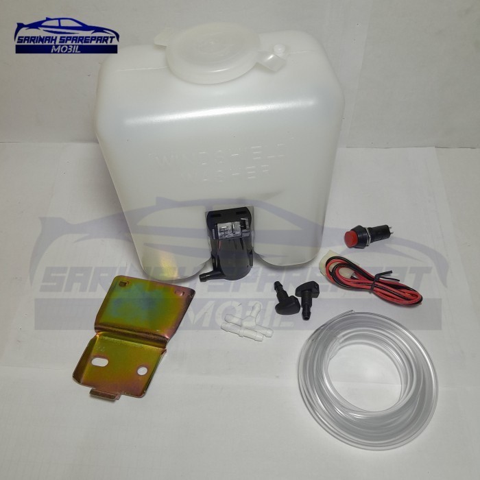 Tabung Air Wiper Komplit Motor Selang Kijang Super 12V